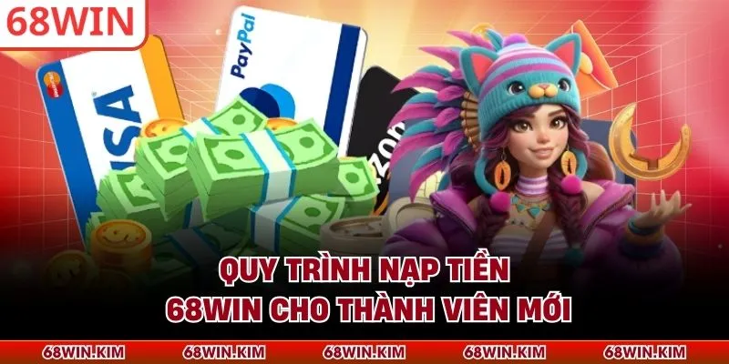 Quy trình nạp tiền 68WIN cho thành viên mới